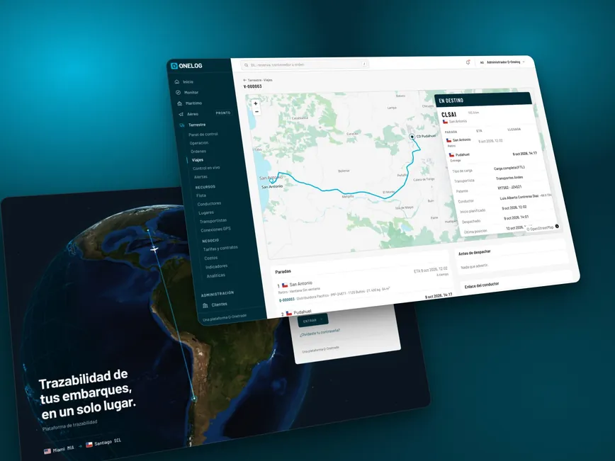 Q-One Platform - SaaS de Trazabilidad Logística Q-One Platform - SaaS de Trazabilidad Logística